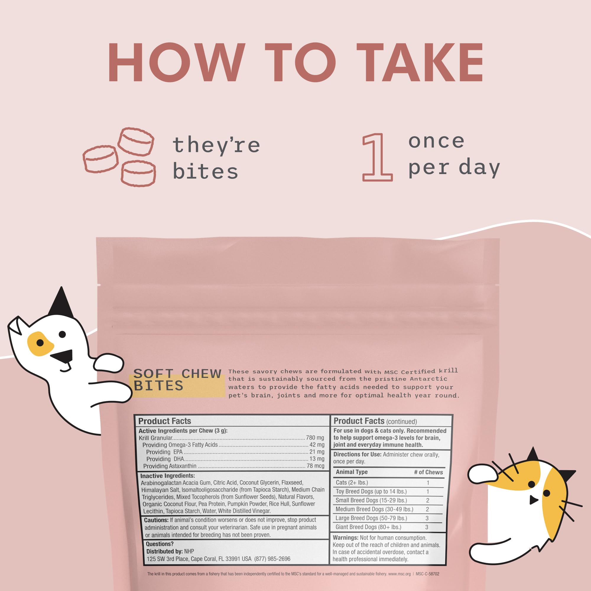 Dr. Mercola Bark and Whiskers vet-formulated label indicating veterinarian-developed pet wellness
