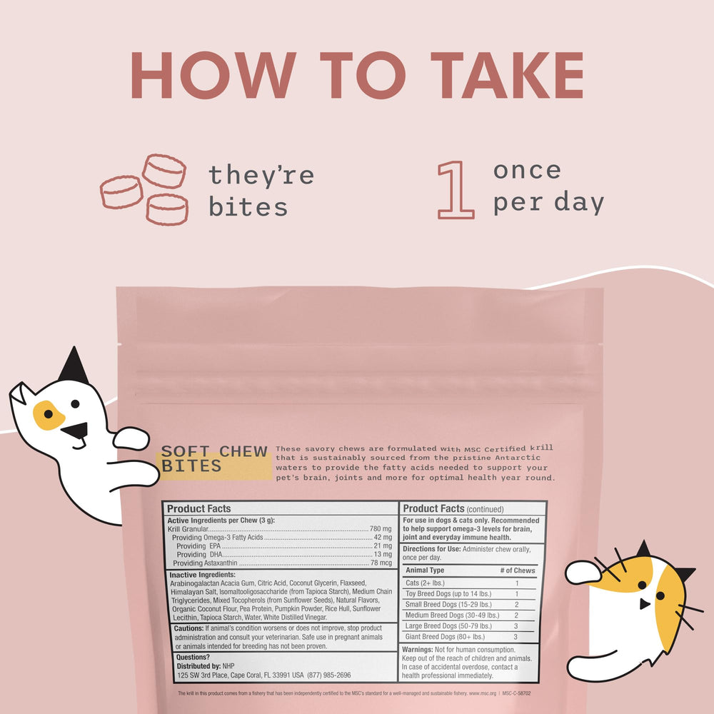 Dr. Mercola Bark and Whiskers vet-formulated label indicating veterinarian-developed pet wellness
