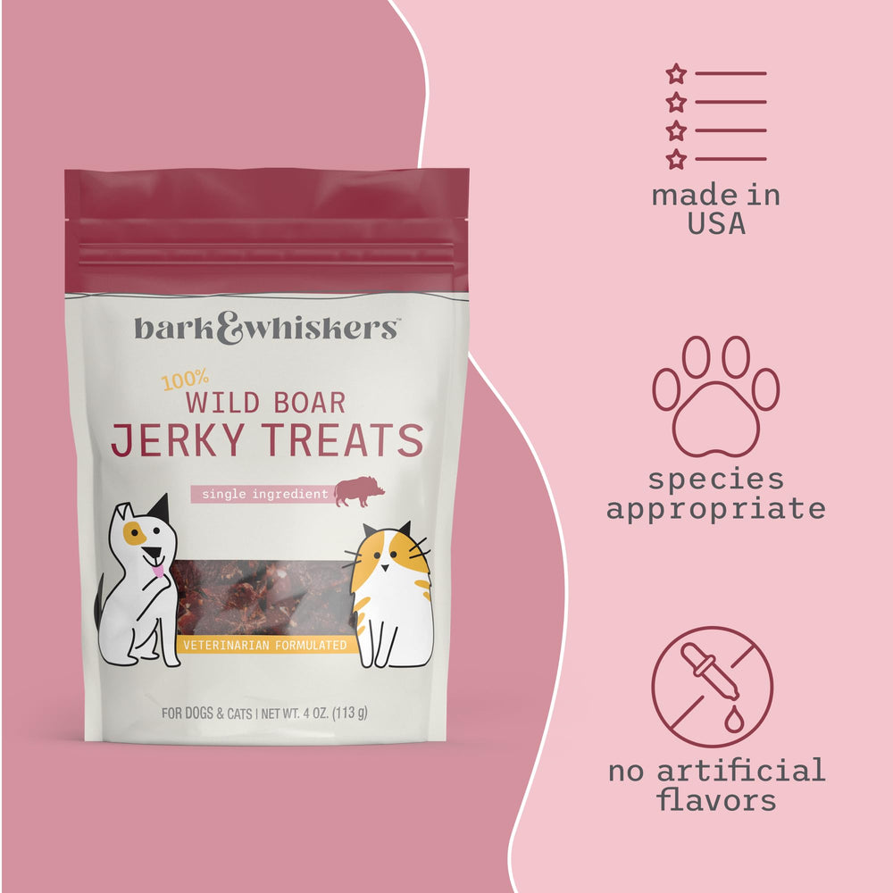 Dr. Mercola Wild Boar Jerky is made from humanely captured meat for responsible snacking.