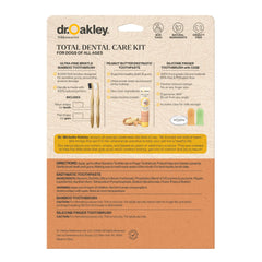 Dr. Oakley Total Dental Care Kit case keeps dental tools organized for travel.