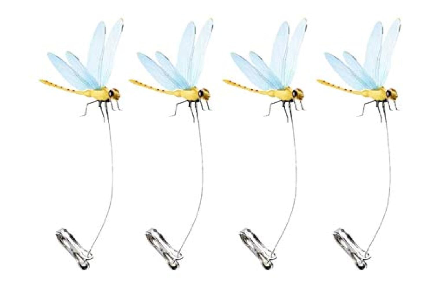 Dragonfly Wingman clip-on deer-deterrent deters deer visitors for a calmer yard.