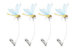 Dragonfly Wingman clip-on deer-deterrent deters deer visitors for a calmer yard.