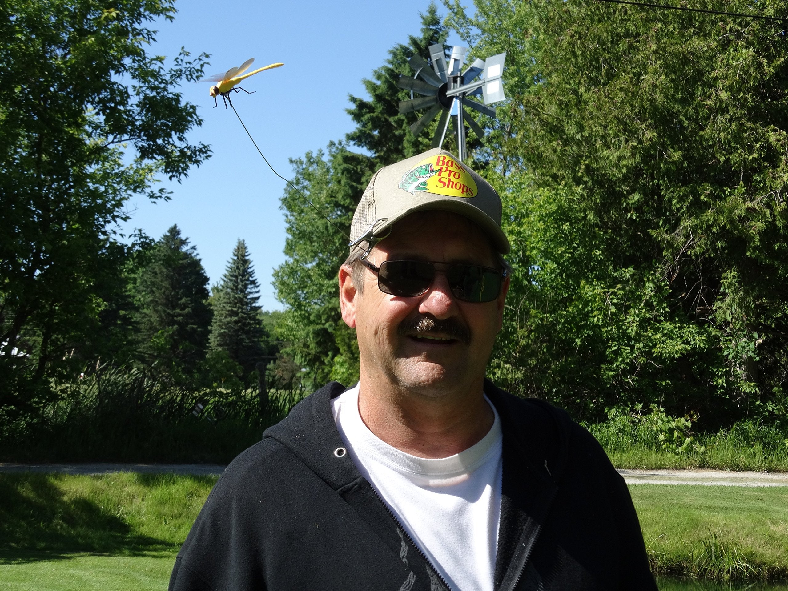 Dragonfly Wingman packaging emphasizes eco-friendly, natural deterrent concept.