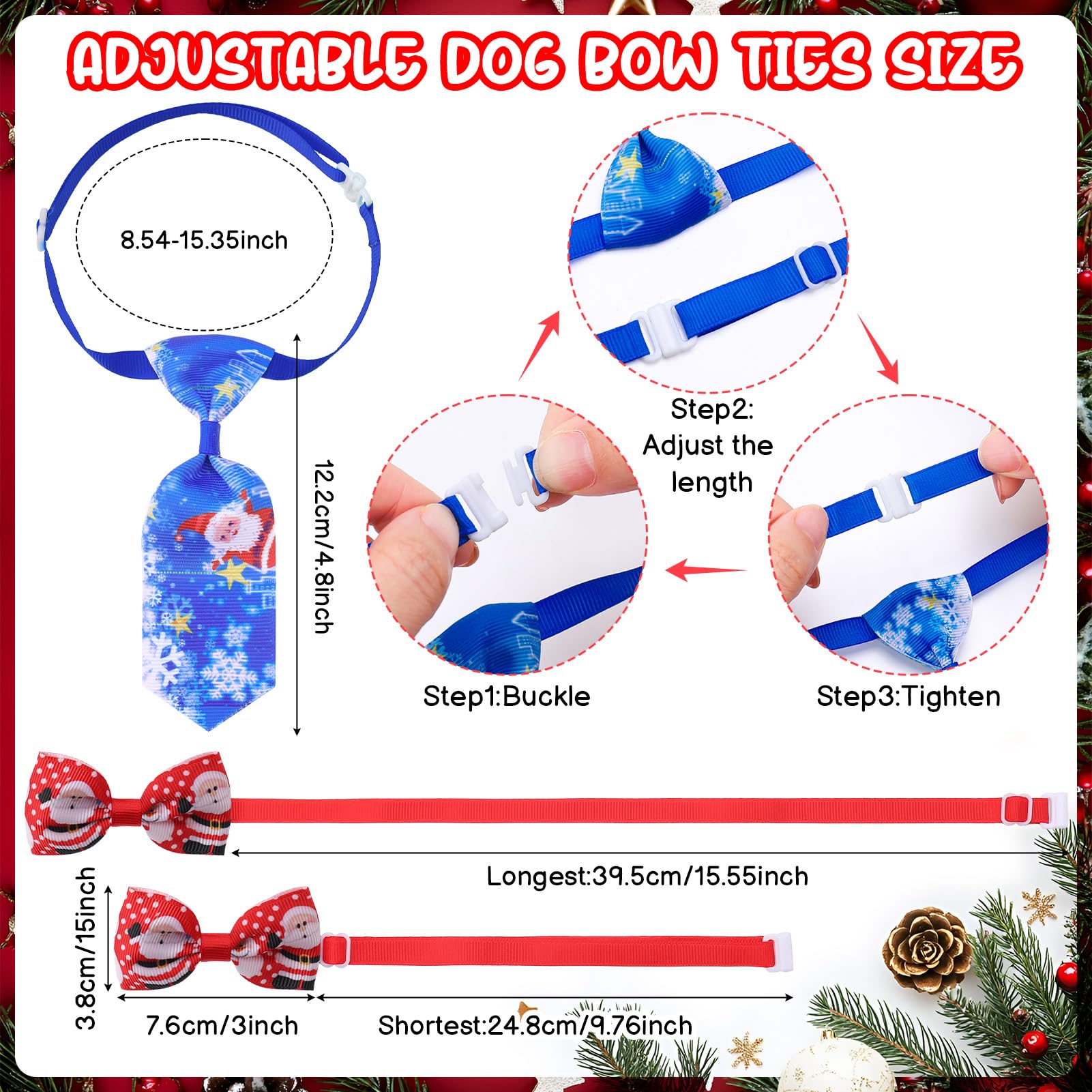DragonflyDreams Christmas bandana Santa design for holiday party-ready look