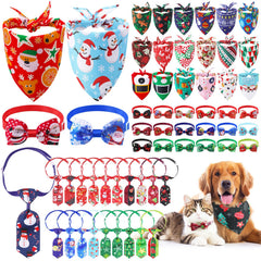DragonflyDreams Christmas bandana snowman design for festive dog styling