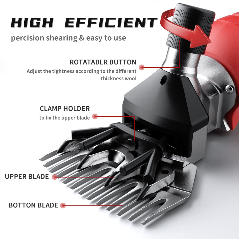 Dragro brushless motor sheep shears 2000rpm delivers steady performance.
