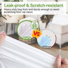 Dranbol 1-5mil thick liner close-up emphasizes durability against heavy litter.