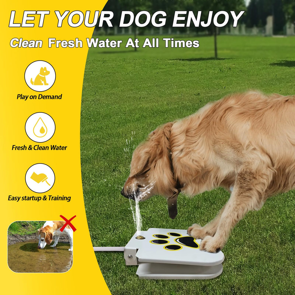 DRAROAD durable steel outdoor water dispenser stands up to yard use.