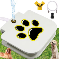 DRAROAD outdoor dog water fountain pedal activation enables easy hydration during outdoor play.