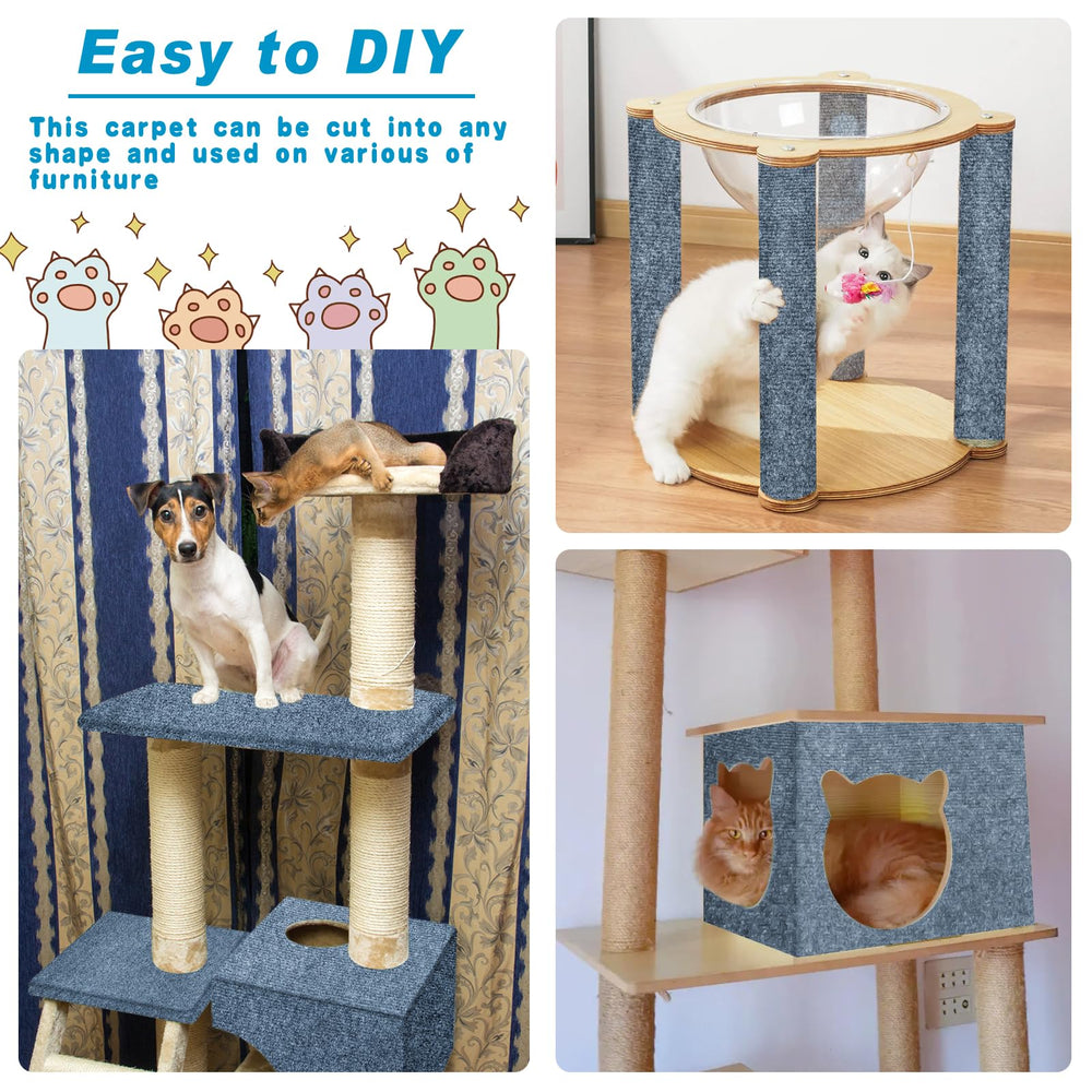 Draupnir cat scratching mat couch-protection around legs reduces scratches