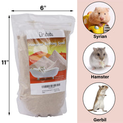 DR.DUDU hamster bath sand dust-free-formula supports mess-free digging and grooming.