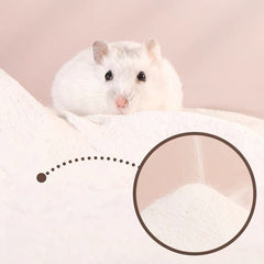 DR.DUDU soft bath sand absorbs grease for a glossy hamster coat