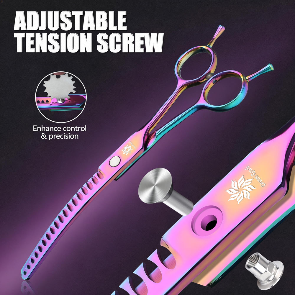 Dream Reach chunker shear rainbow finish close-up with rainbow coating highlight.
