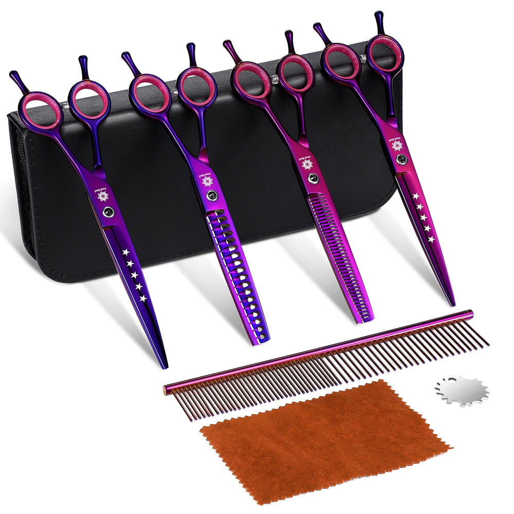 Dream Reach dog grooming scissors 7-inch view highlights precise cutting for mats and tangles.