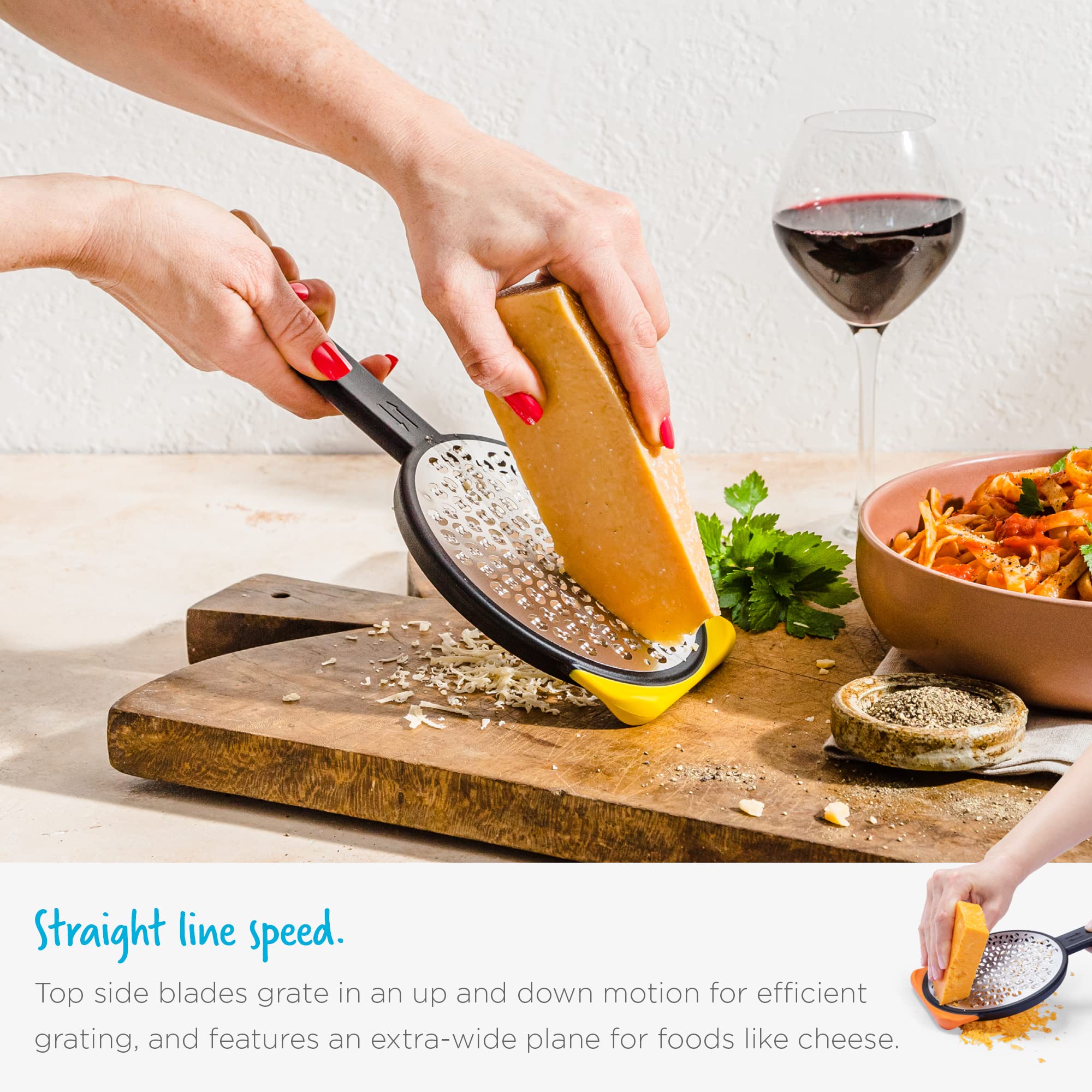 Dreamfarm Ograte compact storage keeps blades safe and drawer-friendly