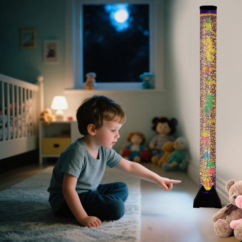 Dreamtrue relaxation nightlight bubble lamp providing a soothing white-noise backdrop for focus.