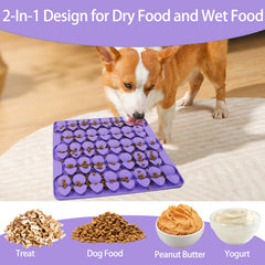 Drescu dog feeding mat with 132 suction cups keeps mats in place