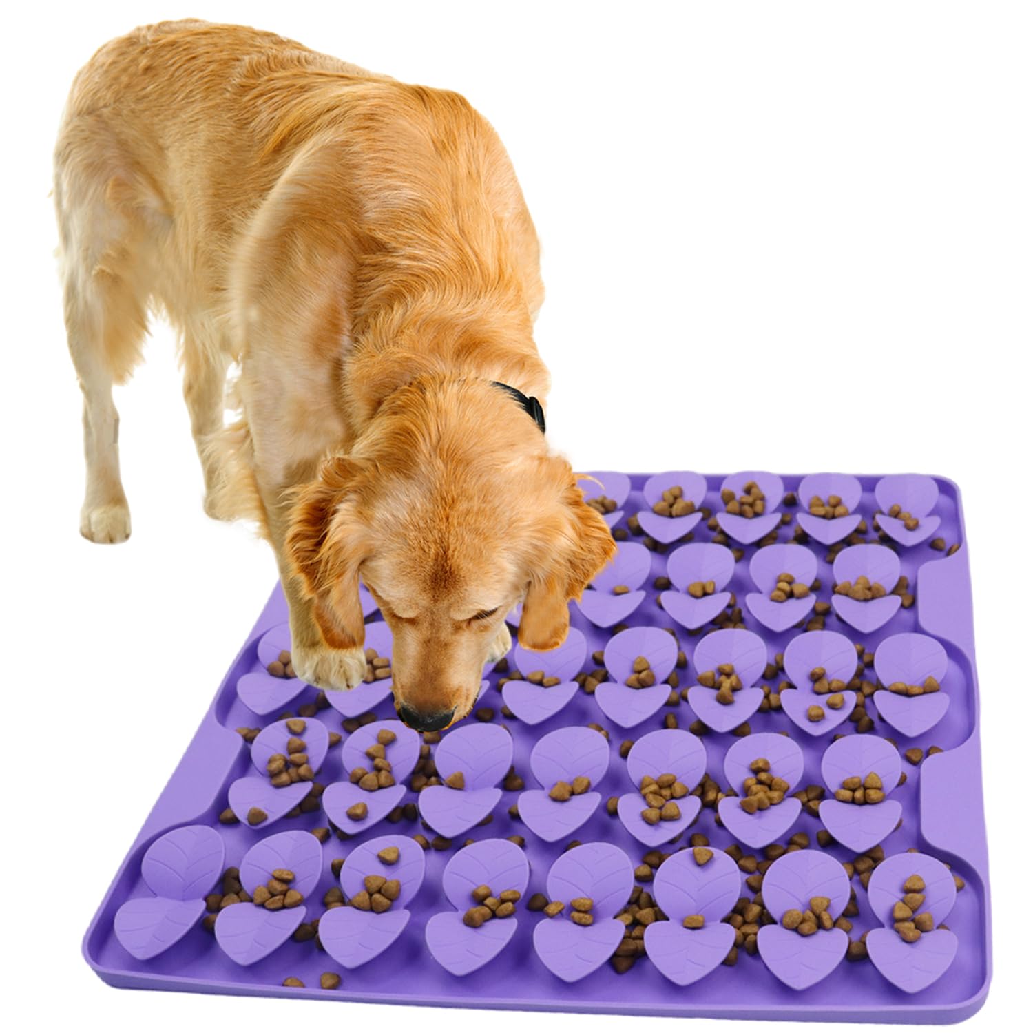 Drescu dog lick mat closeup shows sturdy suction cups for mess-free meals