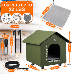 Dreyoo 20W heating pad provides gentle warmth for resting cats