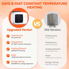 Dreyoo dog house heater thermostat control close-up for precise temperature management