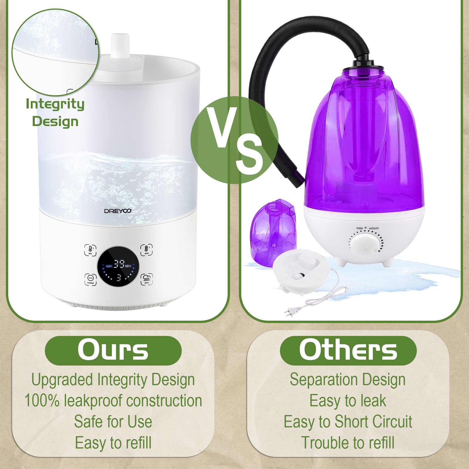 Dreyoo Ultra-Quiet Misting delivers calm operation for reptile rooms.