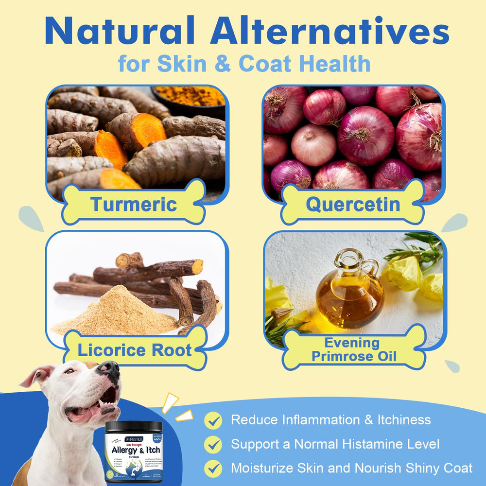 DRFOSTER Dog Allergy Relief Chews freeze-dried chicken bites are tasty and easy to feed