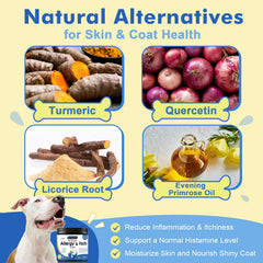 DRFOSTER Dog Allergy Relief Chews freeze-dried chicken bites are tasty and easy to feed