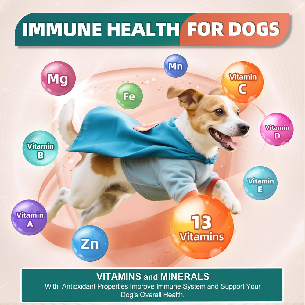 DRFOSTER dog multivitamin bites omega fatty acids for coat health