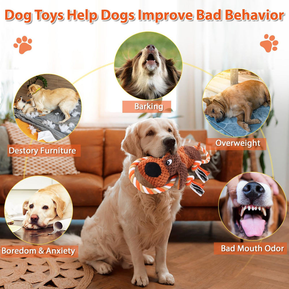 Drmstow tug-of-war fetch toy designed for active dogs