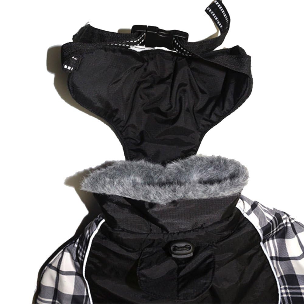 DroolingDog coat features adjustable buckle for a secure fit during activity.