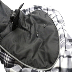 DroolingDog coat shows reflective belt detail for safer night walks.