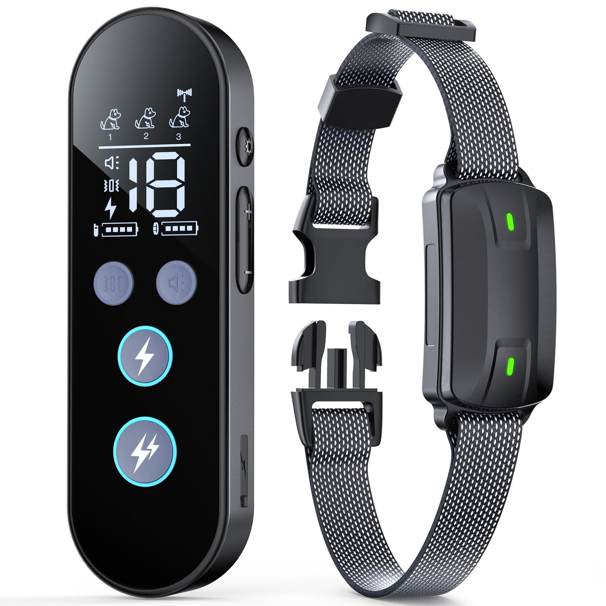 Drroon dog shock collar remote front view for reliable training reminders