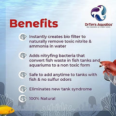 DrTim's Aquatics One & Only biological filtration support demonstrates microbial balance