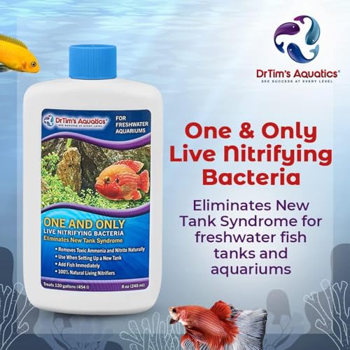 DrTim's Aquatics One & Only cycling action helps start tank cycling early