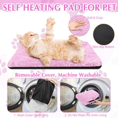 Drydiet cat pad anti-slip bottom keeps bed in place during play.