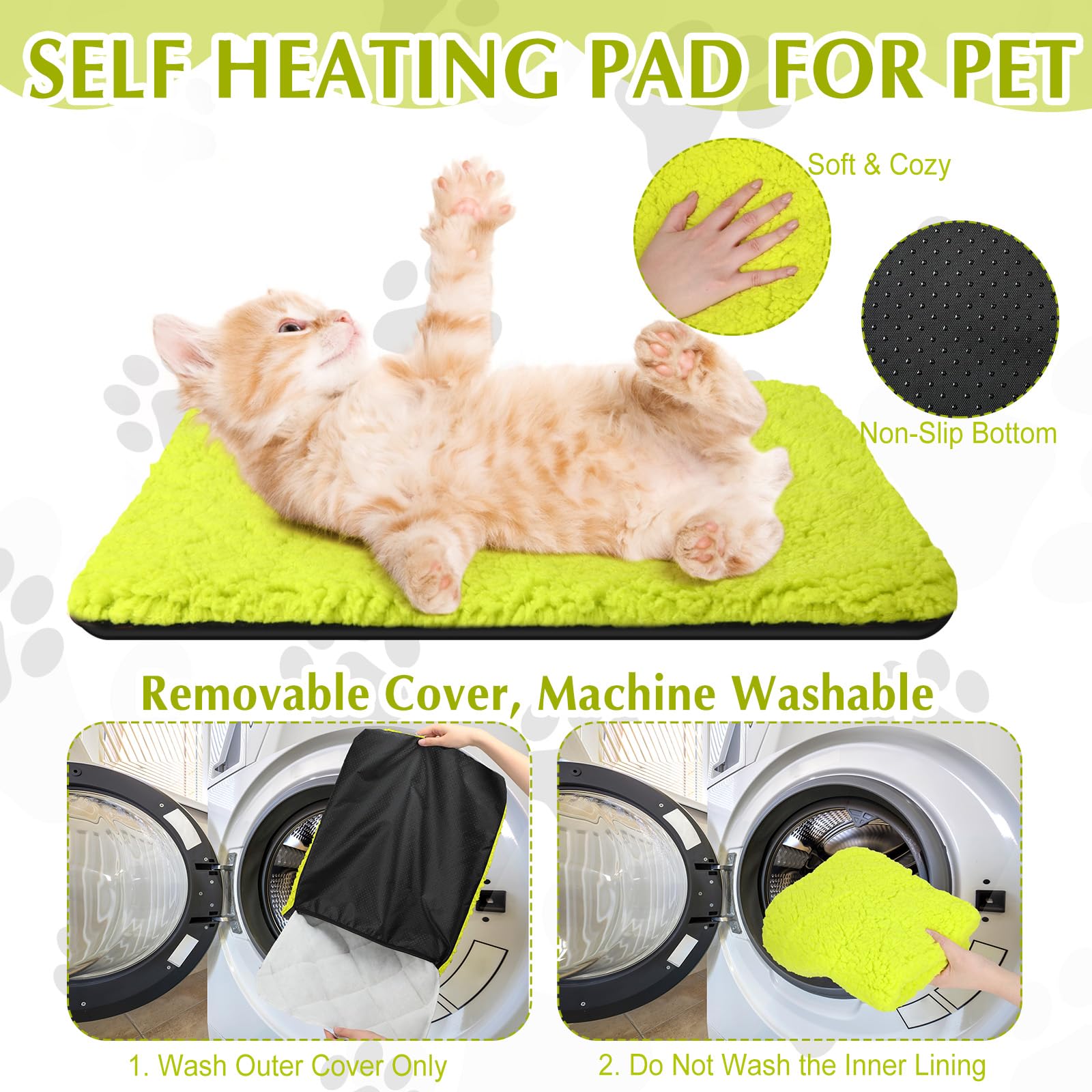 Drydiet anti-slip bottom keeps the pad in place on floors or in crates