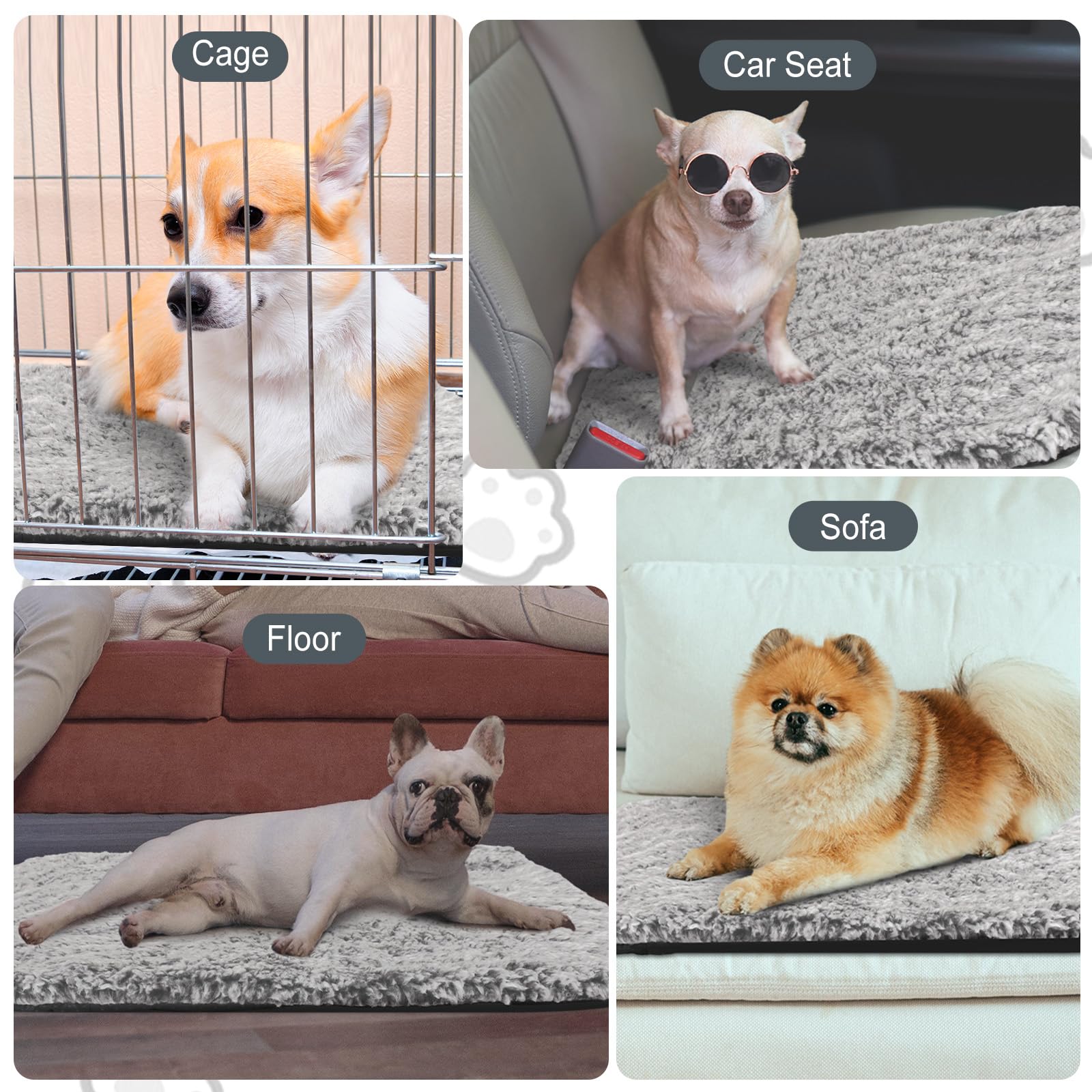 Drydiet pad placed on crate or bed for warm, safe naps.