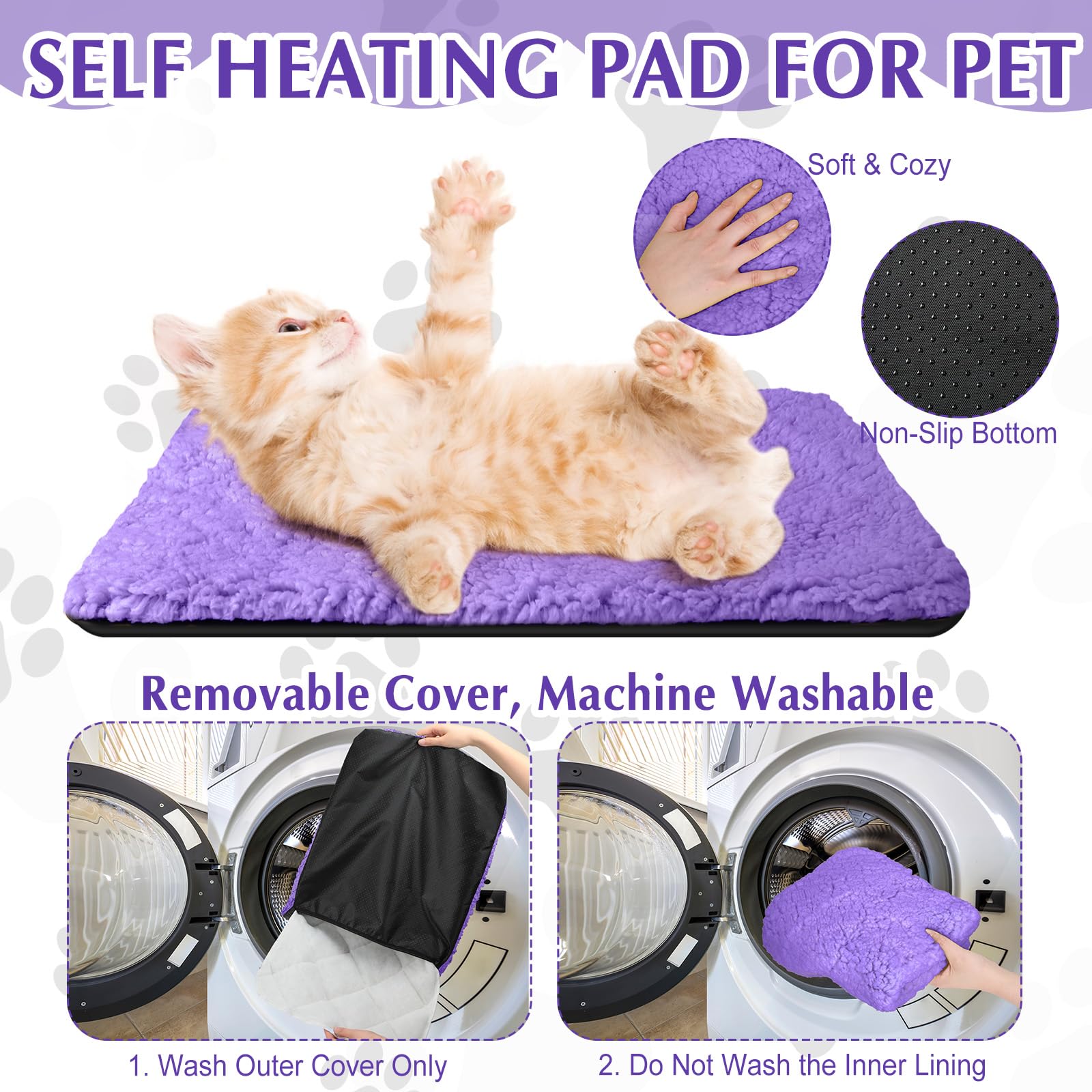 Drydiet cat pad on crate bed illustrating warm sleeping surface