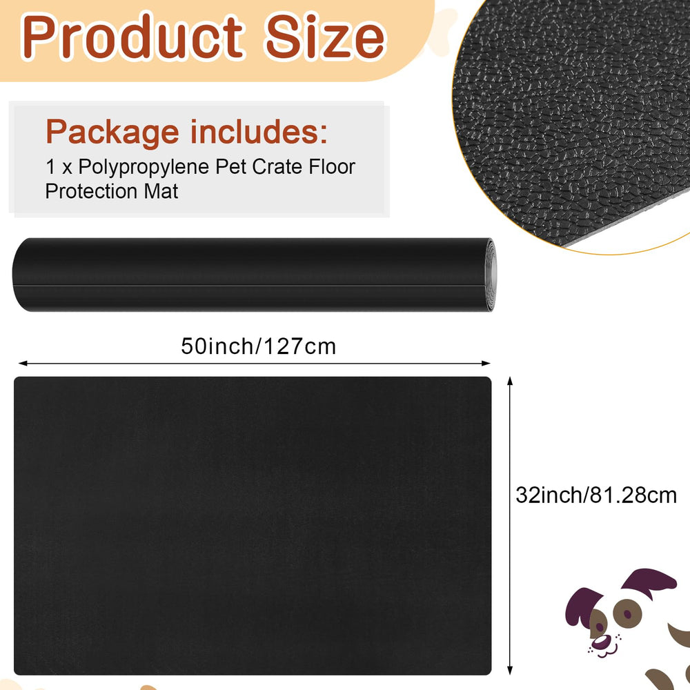Drydiet PVC Pet Crate Floor Protection Mat waterproof close-up highlights wipe-clean surface.
