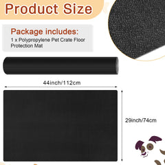 Drydiet PVC Pet Crate Floor Protector waterproof material for simple wipe-clean maintenance