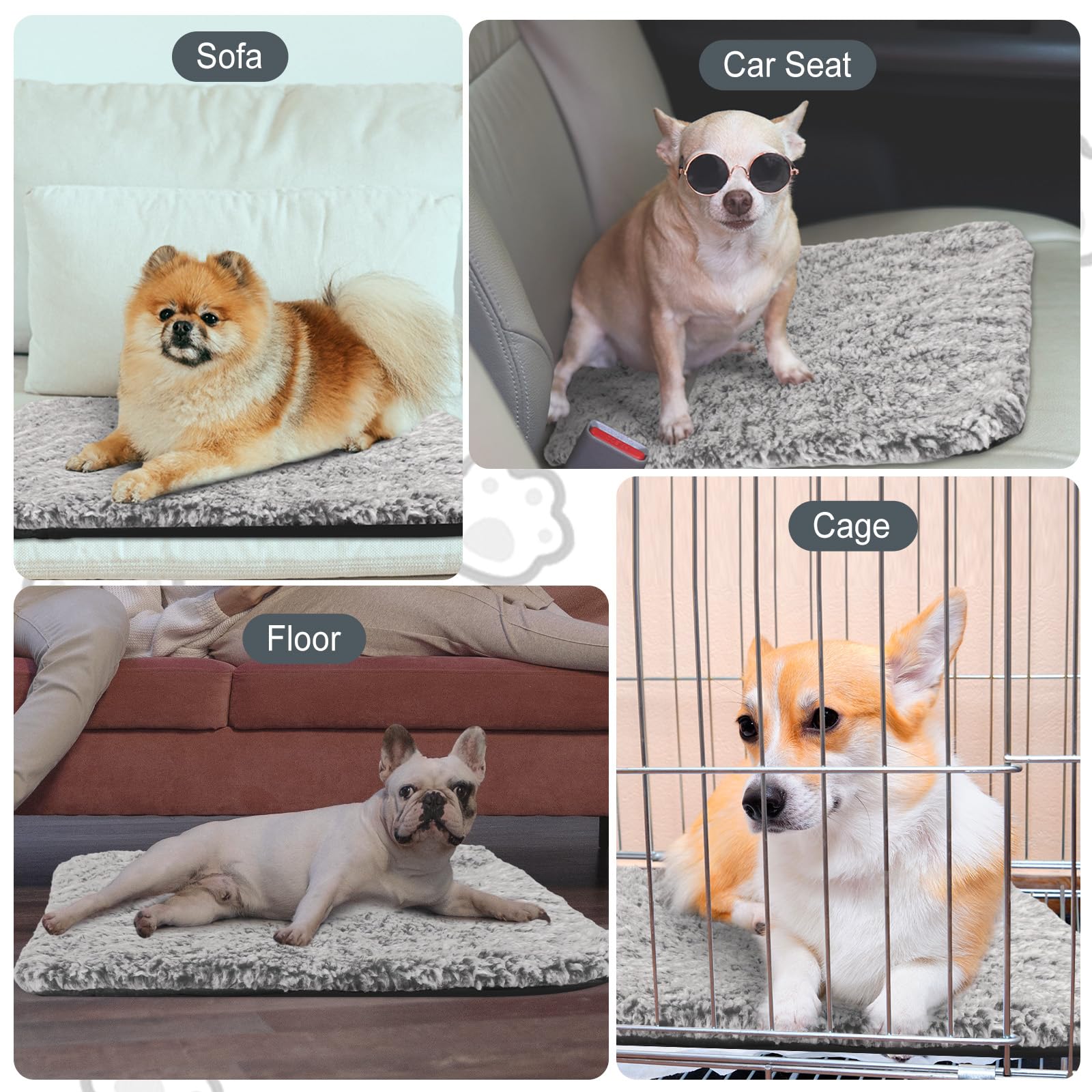 Drydiet self-warming cat pad gray travel-use setup shows portable warmth on outings