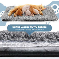 Drydiet pet bed grey anti-slip bottom keeps pads in place