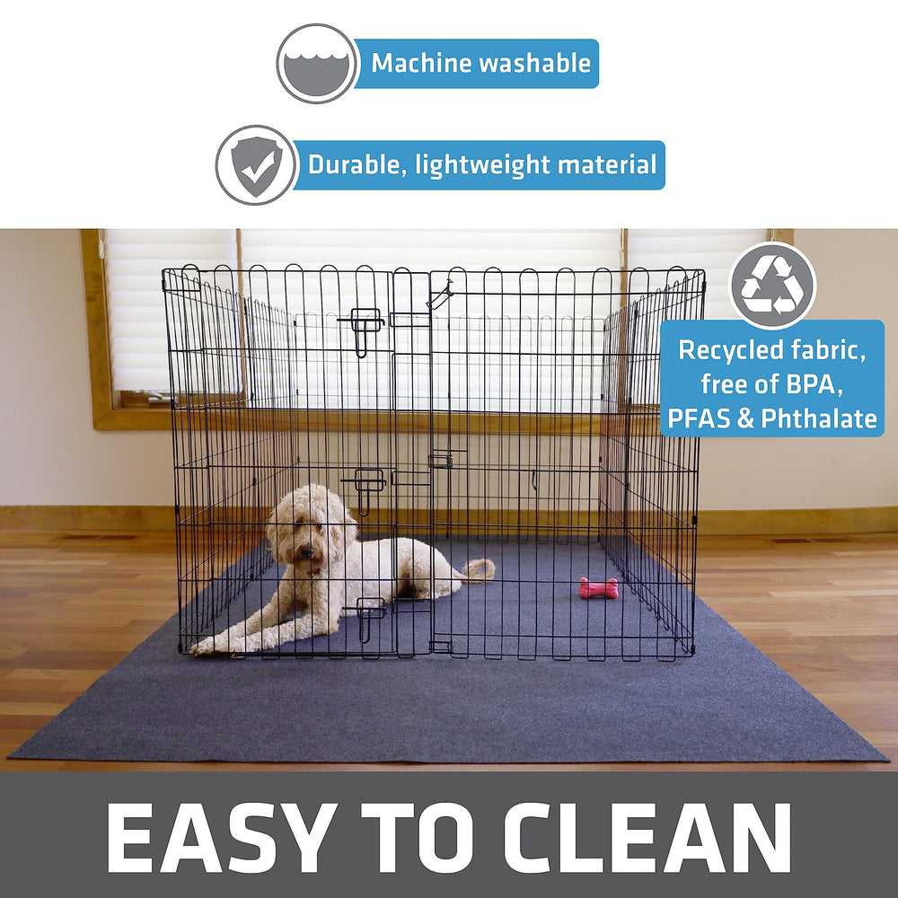 Drymate Jumbo Dog Playpen Mat easy-clean design, machine washable for reuse