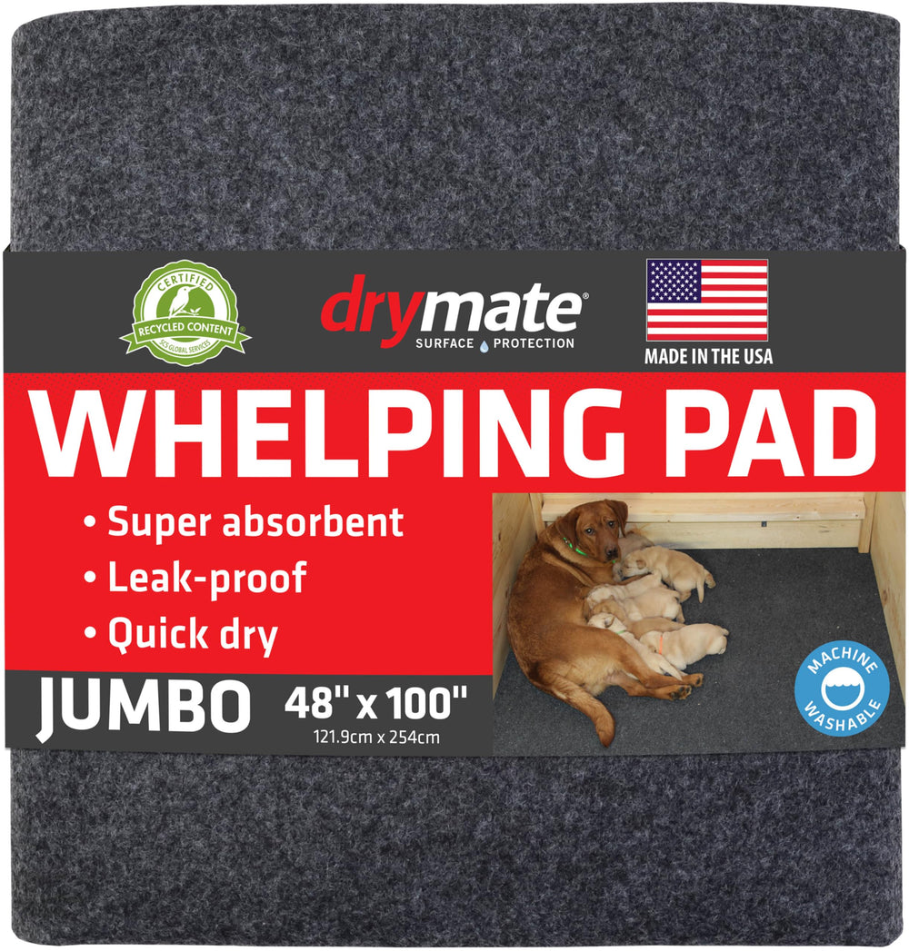 Drymate Jumbo Whelping Box Liner Mat showing absorbent top layer.