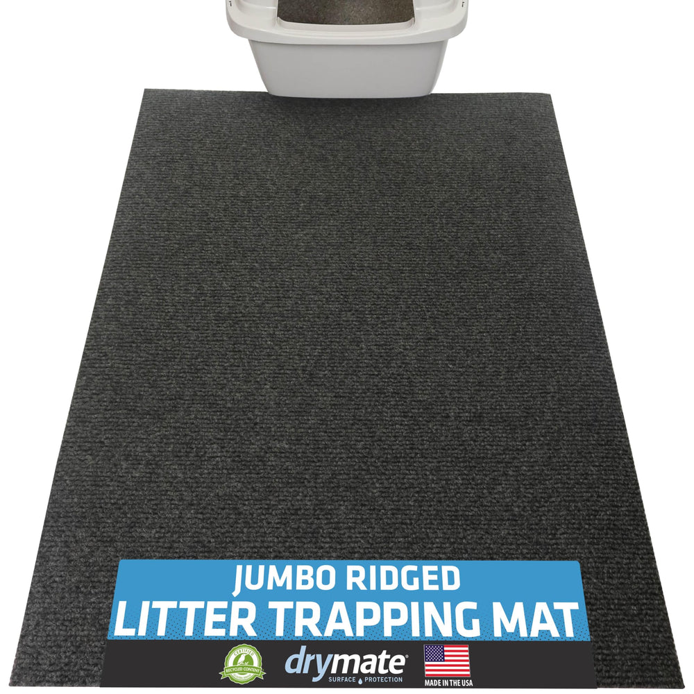 Drymate Jumbo XXL cat litter trapping mat front view showing wide surface to trap litter