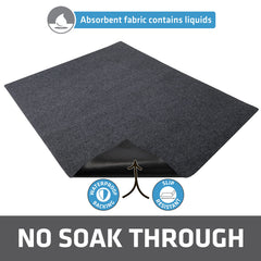 Drymate pee pad waterproof bottom layer detail—prevents leaks and protects surfaces.