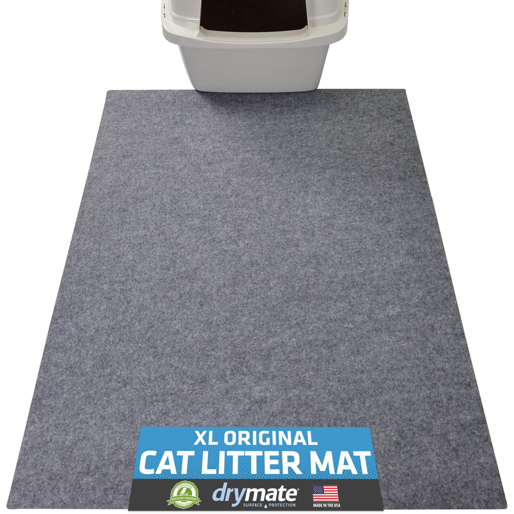 Drymate XL cat litter mat front view shows paw-friendly protection for floors.