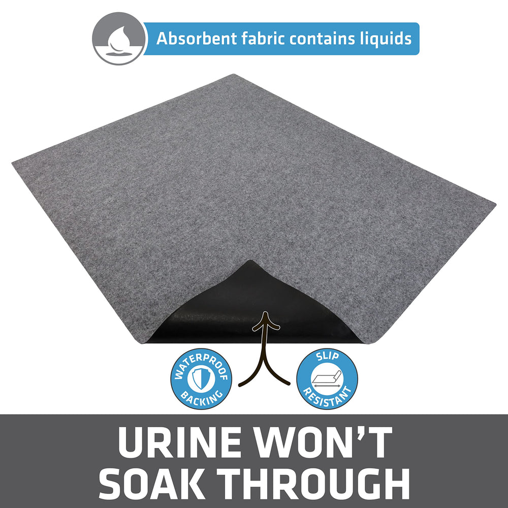 Drymate XL cat litter mat urine-proof backing prevents leaks.