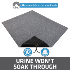 Drymate XL cat litter mat urine-proof backing prevents leaks.