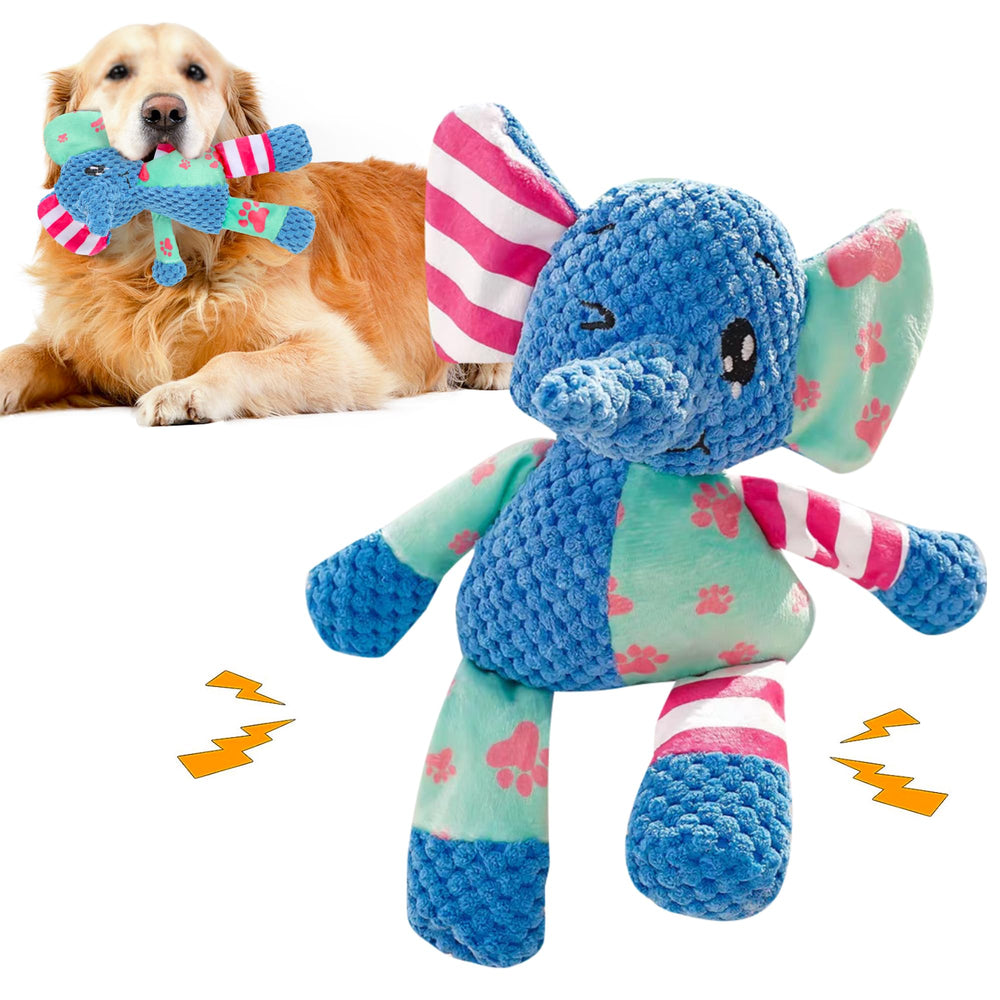 DSUMD elephant-squeak-toy with crinkle sound for engaging play sessions.
